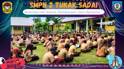 Kamis Membaca Yasin,  Program SMPN 2 Tukak Sadai Basel.