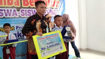 Natan Levian Saqori, Siswa SDN 1 Payung Pemenang Lomba bertutur Tingkat SD/MI Provinsi Babel