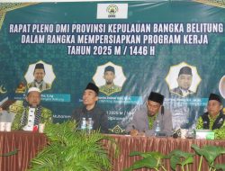 Rapat Pleno DMI Provinsi Bangka Belitung Sinergitas menuju kemakmuran Masjid