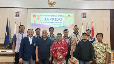 Angga Pradana Terpilih Sebagai Ketua HAPKIDO Babel 