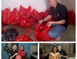 Pulang Kampung, Yendri KDI Bagi Sembako