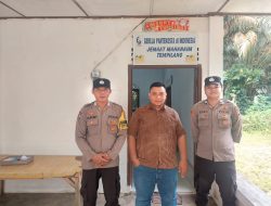 Jumat Agung di Tempilang Berjalan Aman dan Tertib, Polsek Tempilang Laksanakan Pengamanan