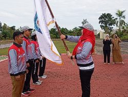 9 Atlet Kontingen Panahan Bangka Selatan Dilepas Menuju KEJURDA XII di Belitung Timur