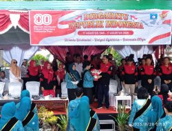 Semarak HUT ke-80 RI di Bangka Barat, Ratusan Peserta Gerak Jalan Tumpahkan Kreativitas Kota Mentok