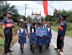 Semarak Meriahkan HUT RI ke 80 Desa Air Nyatoh Gelar Acara Karnaval