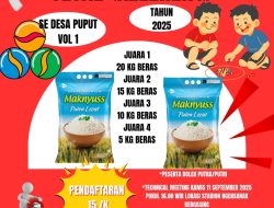 Lomba Permainan Tradisional Buah Setal di Desa Puput, Beras sebagai Hadiah Untuk Pemenang