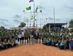 Kwarda HW Bangka Selatan Raih Juara Umum Kemah Besar Kwarwil HW Babel di Belitung