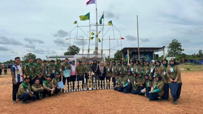 Kwarda HW Bangka Selatan Raih Juara Umum Kemah Besar Kwarwil HW Babel di Belitung