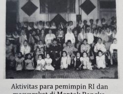 Pertemuan Ir. Soekarno di Panti Asuhan Mentok dan dengan Masyarakat di Tempilang. 