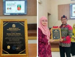 Guru SMPN 3 Toboali Masuk Jajaran 30 Penulis Produktif di Anugerah Panrita Sastra Nusantara