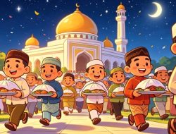 Nganggung Bersama Teman di Kampung