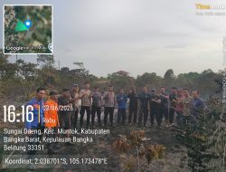 Polres Bangka Barat Gerak Cepat Tangani Karhutla di Mentok, Api Padam dalam Kurun Waktu Kurang dari Satu Jam