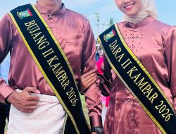 Bujang Dara II Kampar Muhammad Rizqo Al Ihsan & Hazira Malyanah On Duty di Pembukaan CAMAT CUP 2026 Kampar Kiri