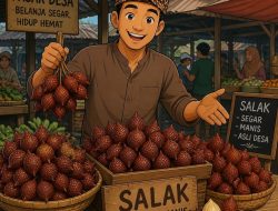 Menjual Salak di Pasar Jumat