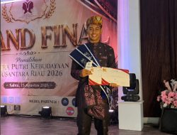 Fazli Daniel Sinaga: Siswa MAN 3 Pekanbaru Sabet Dua Gelar 2nd Runner Up & Atribut Fotogenik di Malam Puncak Putra Putri Kebudayaan Nusantara Riau 2026