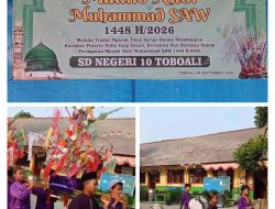 Lewat Peringatan Maulid Nabi Muhammad Saw 1448 H /2026 M Sekolah Dasar Negeri 10 Toboali Pawai Telok Herujo dan Hataman Al-Qur’an” 