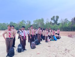 Bukan Sekadar Kemah, Saka Bhayangkara Bangka Barat Belajar Menjaga Keamanan dari Usia Muda