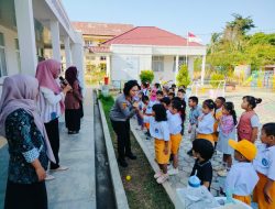 Saat Kapolres Menyapa, Anak-Anak TK Kemala Bhayangkari Belajar Mengenal Polisi Lebih Dekat