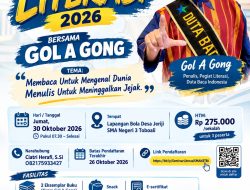 Duta Baca Indonesia Siap Menyapa dan Gebyar Bulan Bahasa di SMAN 3 Toboali. 